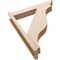Ekena Millwork 5 1/2-in W x 28-in D x 34-in H Funston Trad Rough Cedar Woodgrain TimberThane Outlooker, Primed Tan OUTUR055X28X34FST04RCPR - alternate 4